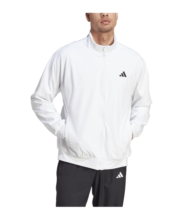 adidas Velour Pro Jacke Weiss - weiss