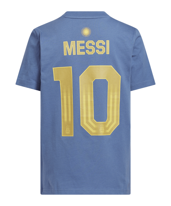 adidas Messi T-Shirt Kids Blau - blau