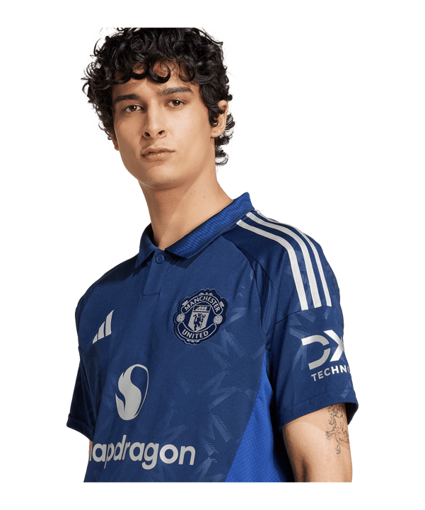 adidas Manchester United Trikot Away 2024/2025 Blau - blau