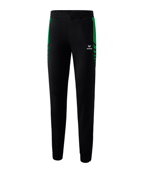 Erima Six Wings Worker Hose Damen Schwarz Smaragd - schwarz