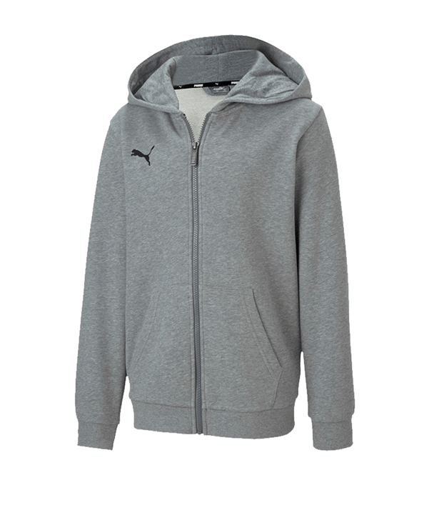 PUMA teamGOAL 23 Casuals Kapuzenjacke Kids F33 - grau