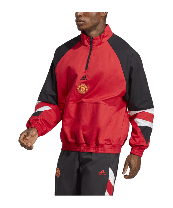 adidas Manchester United Icon Tracktop Jacke Rot - rot