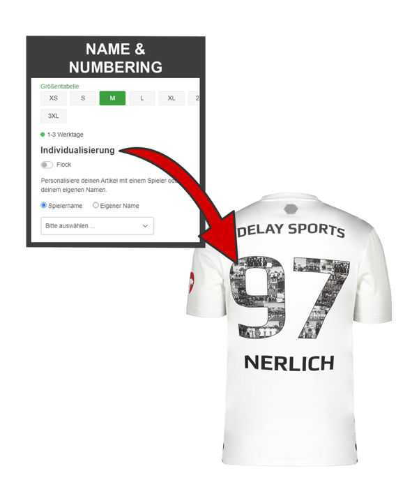 adidas Delay Sports Trikot Home 2023/2024 Weiss - weiss