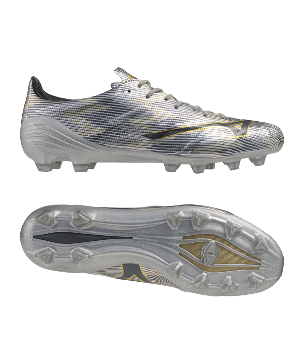 Mizuno Alpha II Elite FG Platinum Silver Silber F04 - silber