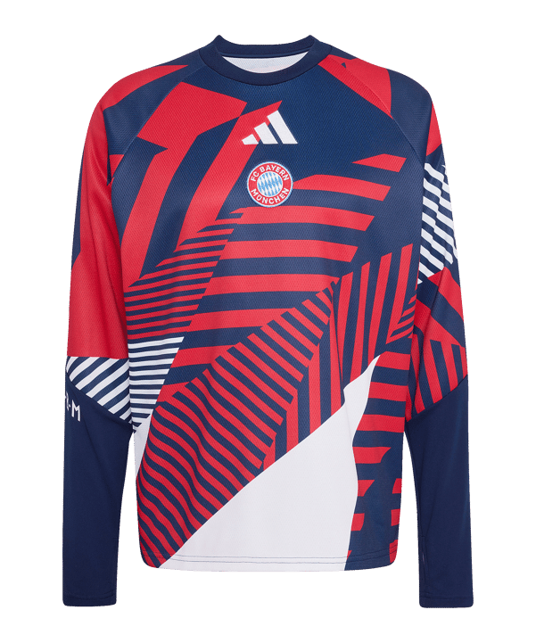adidas FC Bayern München Prematch Sweatshirt 2026/2027 Blau
