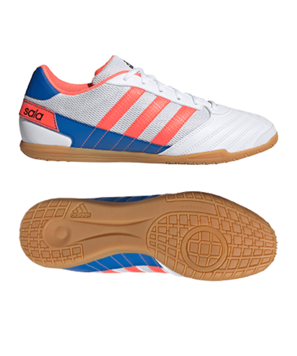 adidas Super Sala IN Halle Weiss Rot Blau - weiss