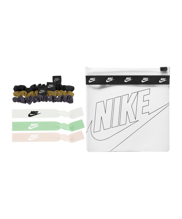 Nike Mixed Stirnband 6er Pack Schwarz Grau Braun F041 - schwarz