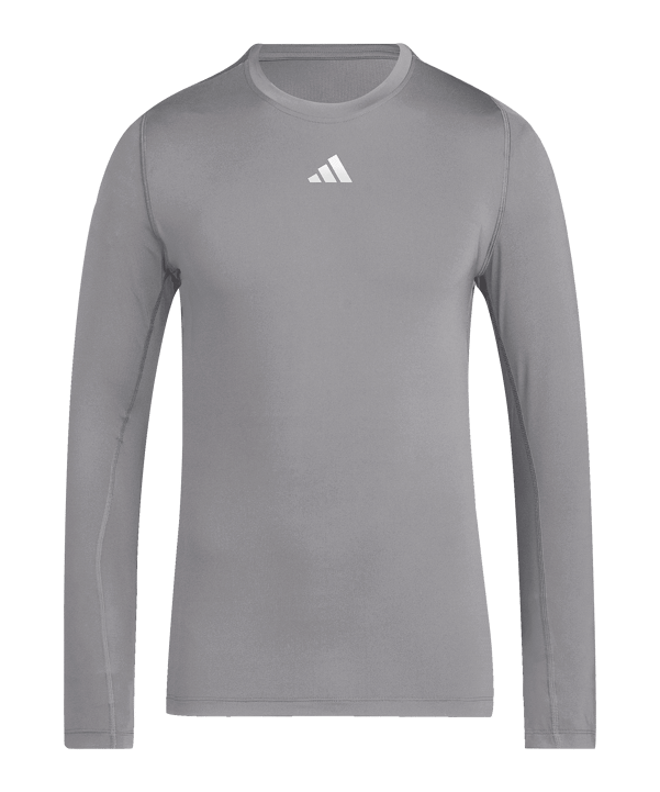 adidas Techfit Longsleeve T-Shirt Grau - grau