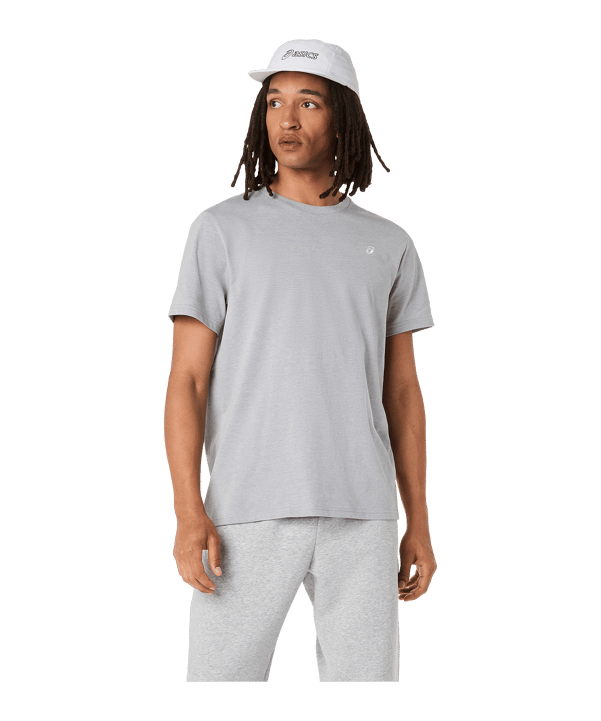 ASICS Spiral Embroidery T-shirt Grigio - grigio