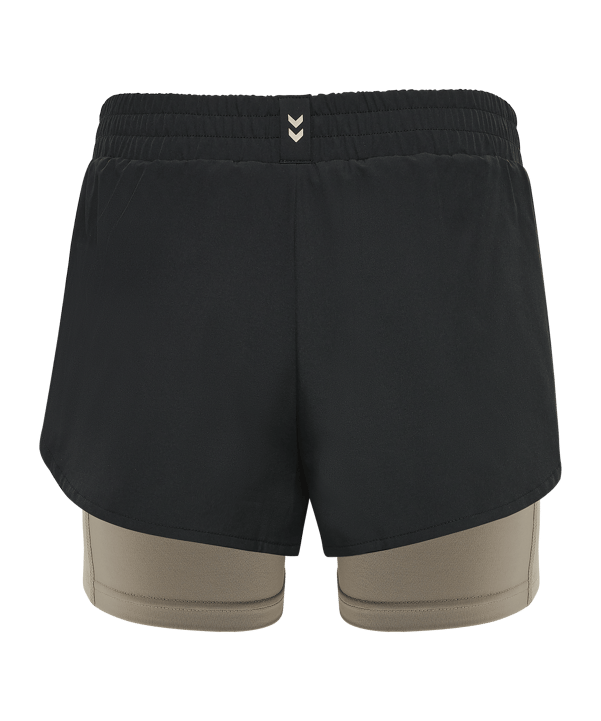 Hummel Mt Track 2 In 1 korte broek Dames  zwart F2001 - zwart