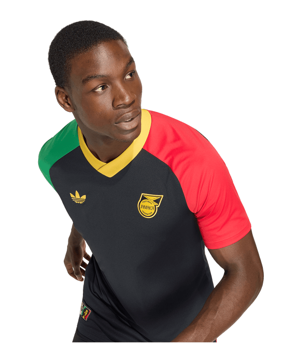 adidas JFF Jamaika Prematch Trikot Away WM 2026 Schwarz - schwarz