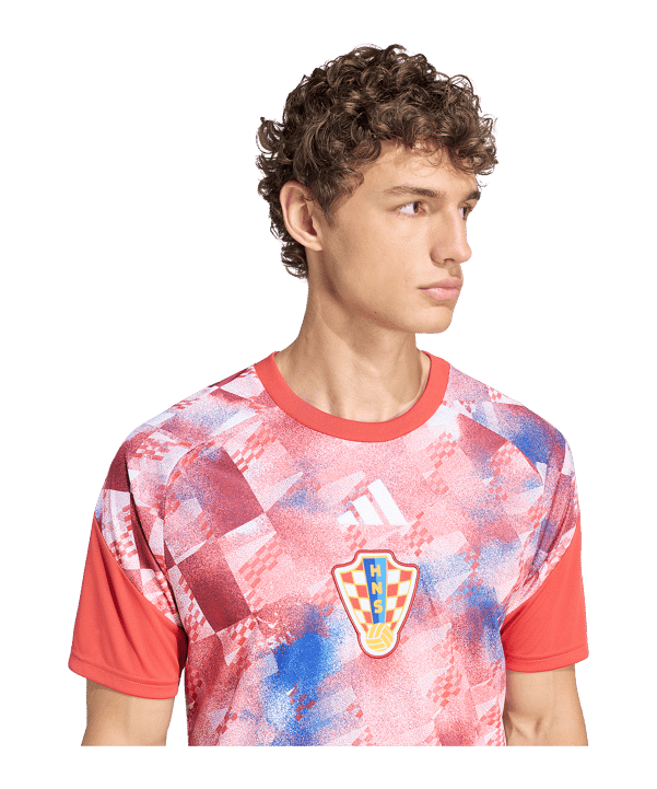 adidas Kroatien Pre-Match Trikot Home 2026 Rot - rot