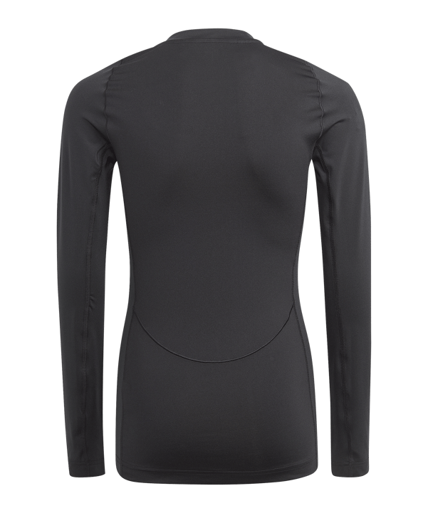 adidas Techfit Underwear Mock Longsleeve Kids Schwarz - schwarz