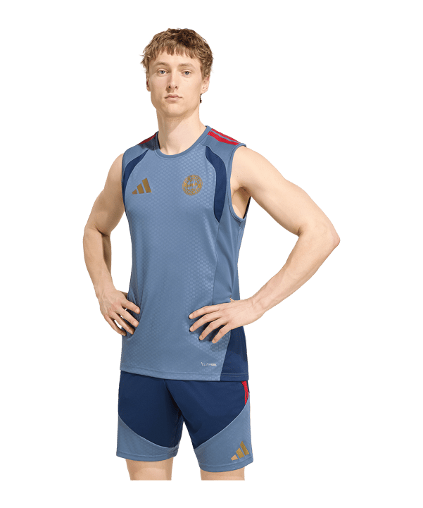 adidas FC Bayern München Sleeveless Trainingsshirt 2026/2027 Blau