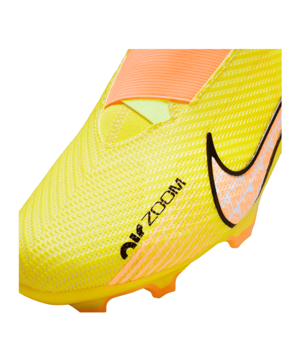 Nike Jr Air Zoom Mercurial Superfly IX Pro FG Kids Lucent Gelb Rosa F780 - gelb