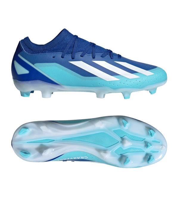 adidas X Crazyfast.3 FG Marinerush Blau Weiss Orange - blau