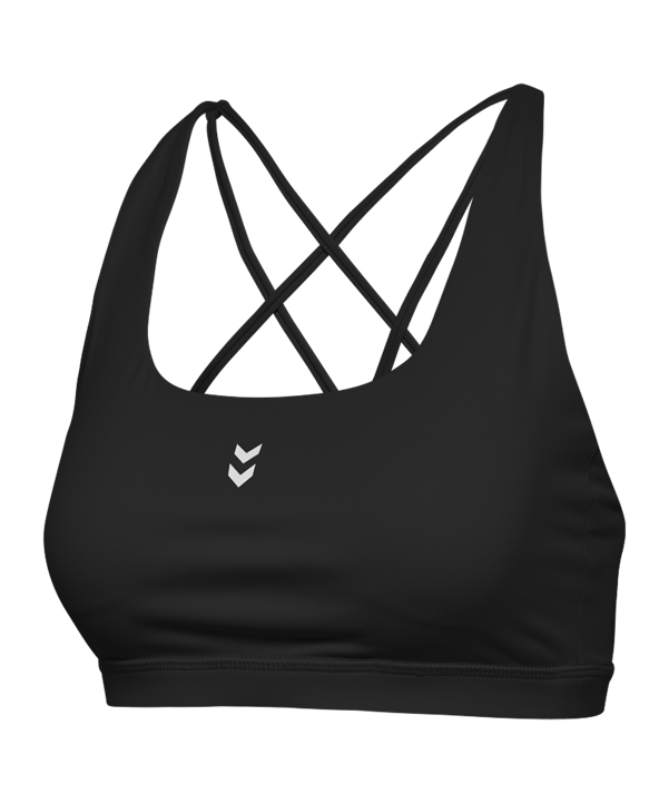 Hummel Hiit Impact Strap Sport-BH Damen Schwarz F2001 - schwarz