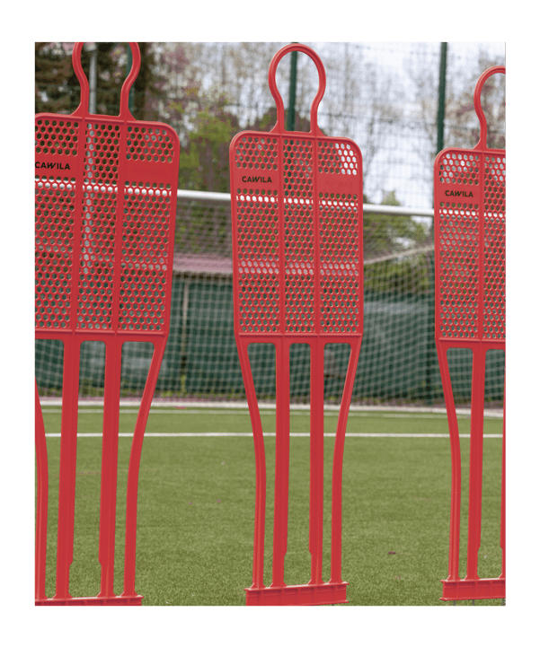 Cawila Trainingsdummy ACADEMY 180cm Rot | Freistoßdummy aus sehr robustem Kunststoff - rot