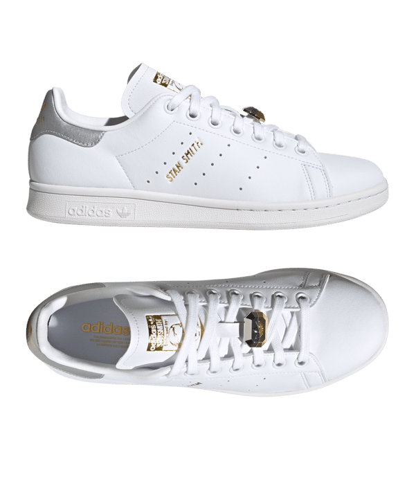 adidas Originals Stan Smith Damen Weiss Silber - weiss