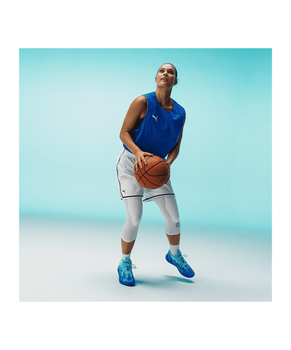 PUMA Hoops Team 3/4 Tight Weiss F02 - weiss