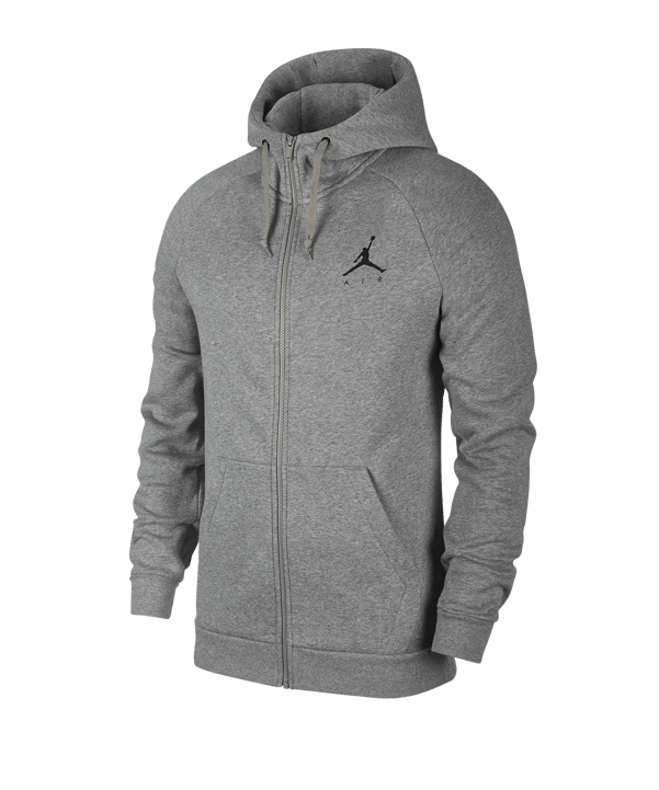 Jordan Jumpman Fleece Full-Zip Kapuzenjacke F092 - grau