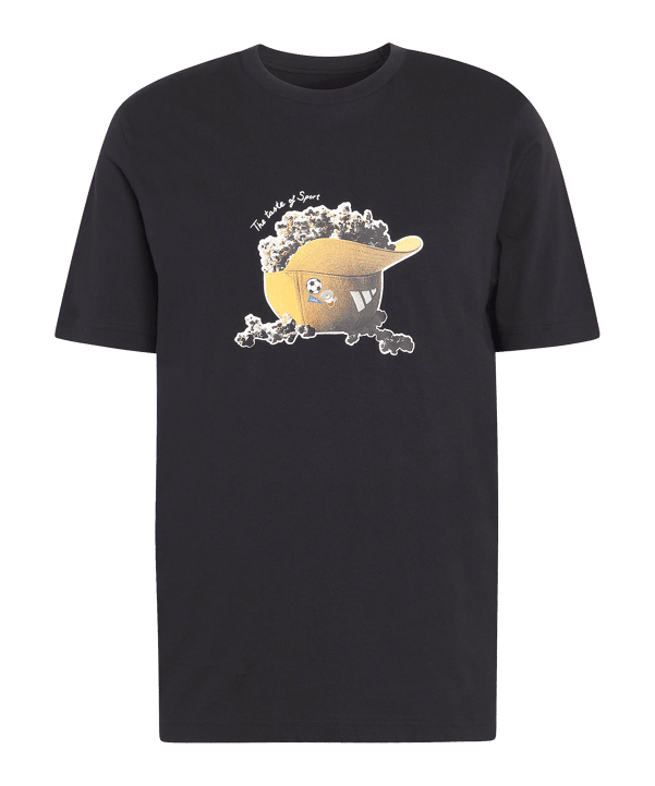 adidas Snack Popcorn T-Shirt Schwarz - schwarz
