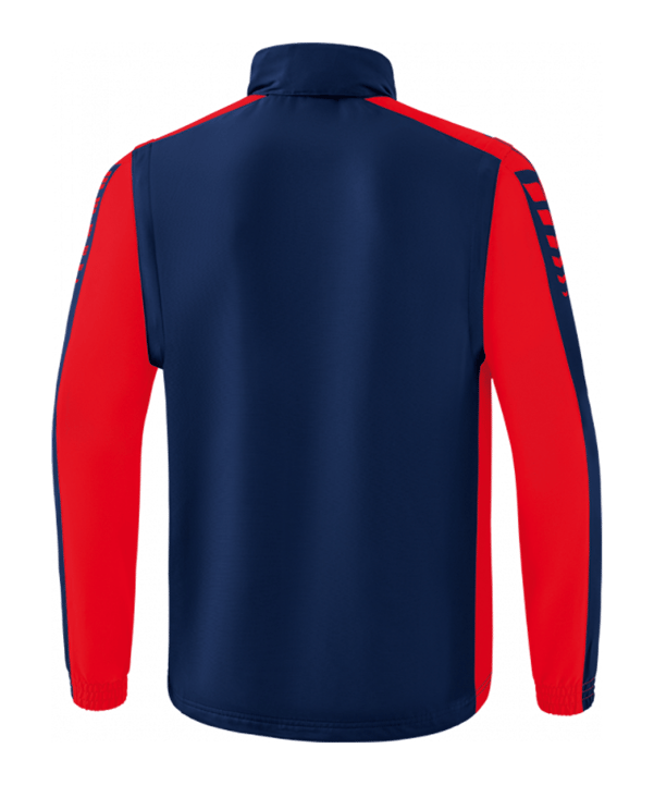 Erima SIX WINGS Jacke abnehmbare Ärmel Blau Rot - blau