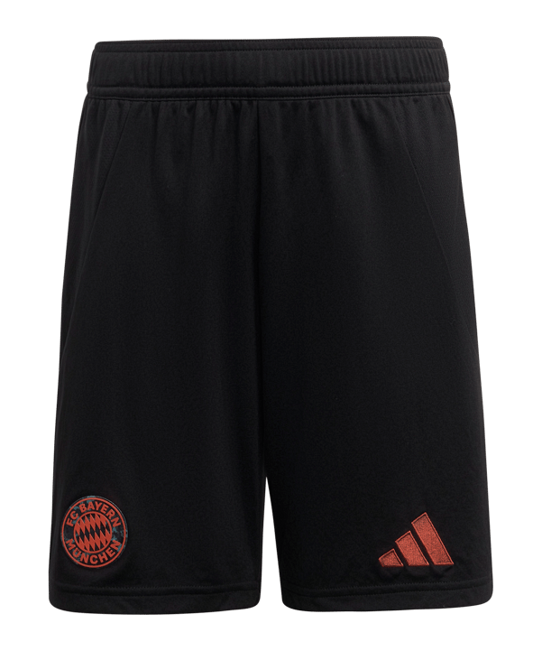 adidas FC Bayern München Short Away 2024/2025 Kids Schwarz - schwarz