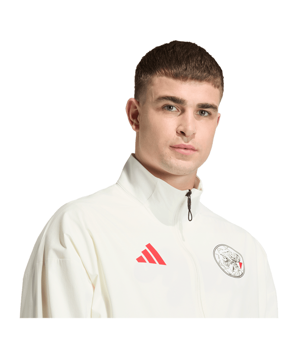 adidas Ajax Amsterdam Anthem Jacke Weiß - weiss