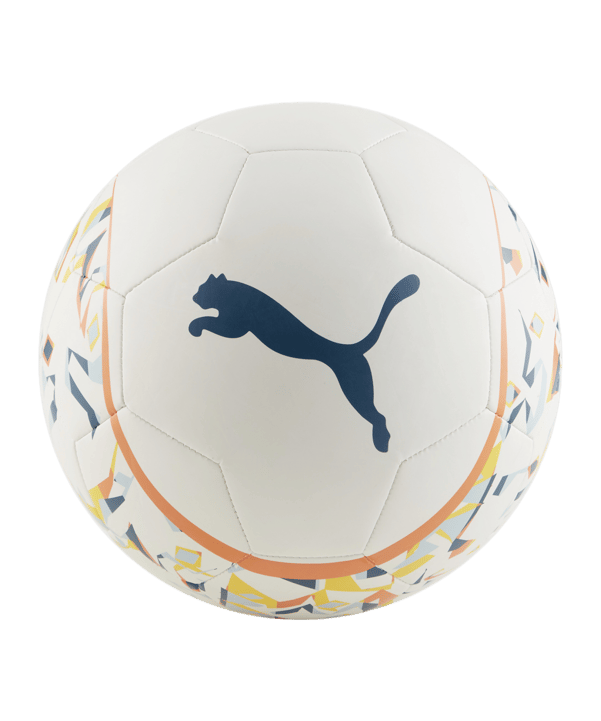 PUMA Neymar Jr. Graphic Trainingsball Weiss Gelb F01 - weiss