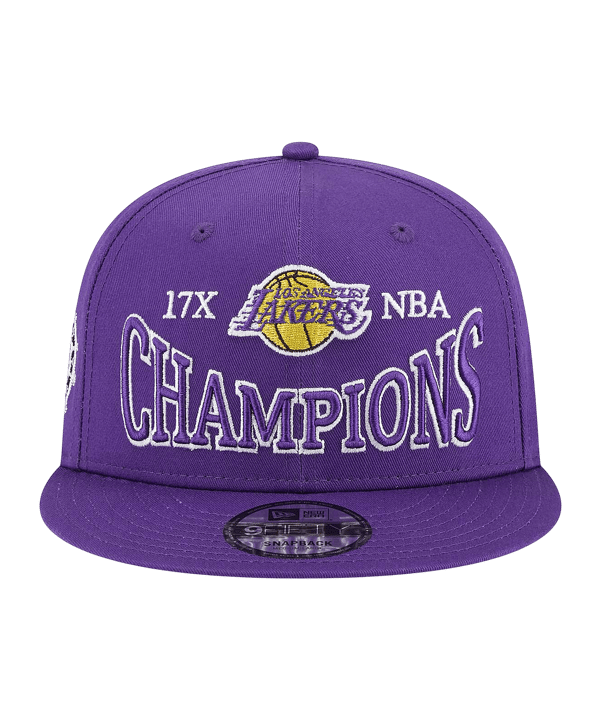 New Era LA Lakers Champion 9Fifty Cap Lila - lila