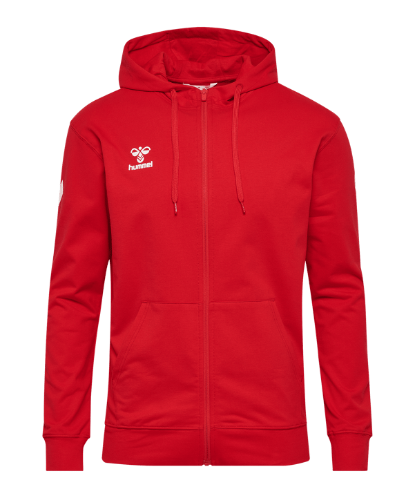 Hummel Go 2.0 Chevron Kapuzenjacke Rot F3062 - rot