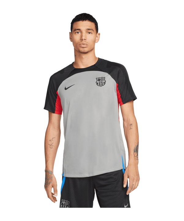 Nike FC Barcelona Strike Trainingsshirt Grau F003 - grau