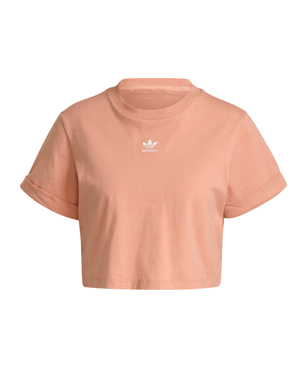 adidas Originals Essentials Cropped T-Shirt Damen Orange - orange