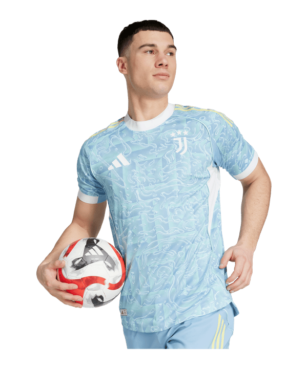 adidas Juventus Turin Authentic Trikot Away 2025/2026 Blau - blau