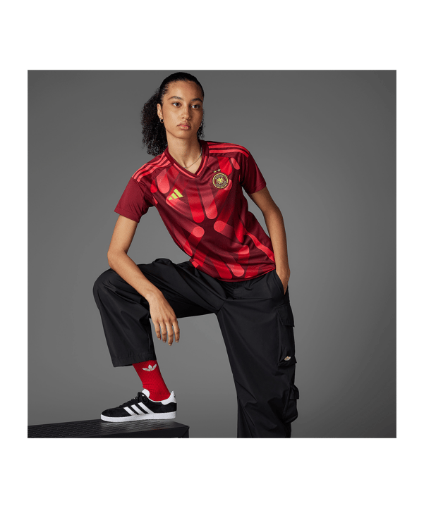 adidas Deutschland Dfb Deutschland Em 2025 Trikot Away EM 2025 Damen Rot - rot