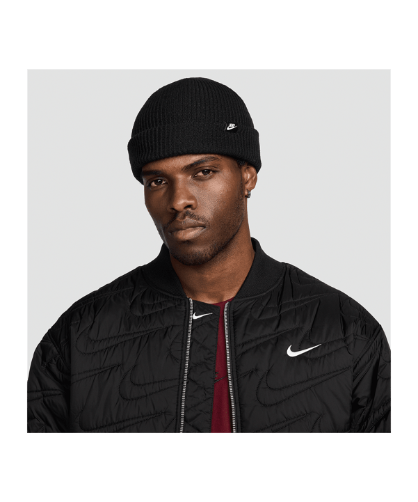 Nike Terra Beanie Schwarz F010 - schwarz