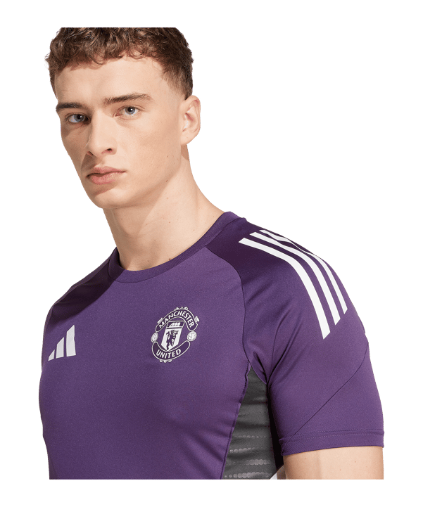 adidas Manchester United Competiton Trainingsshirt Lila - lila