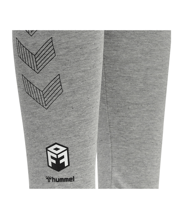 Hummel Move Grid Cotton Leggings Kids Grau F2006 - grau