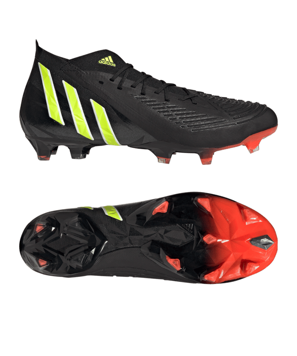 adidas Predator EDGE.1 FG Shadowportal Schwarz Gelb - schwarz