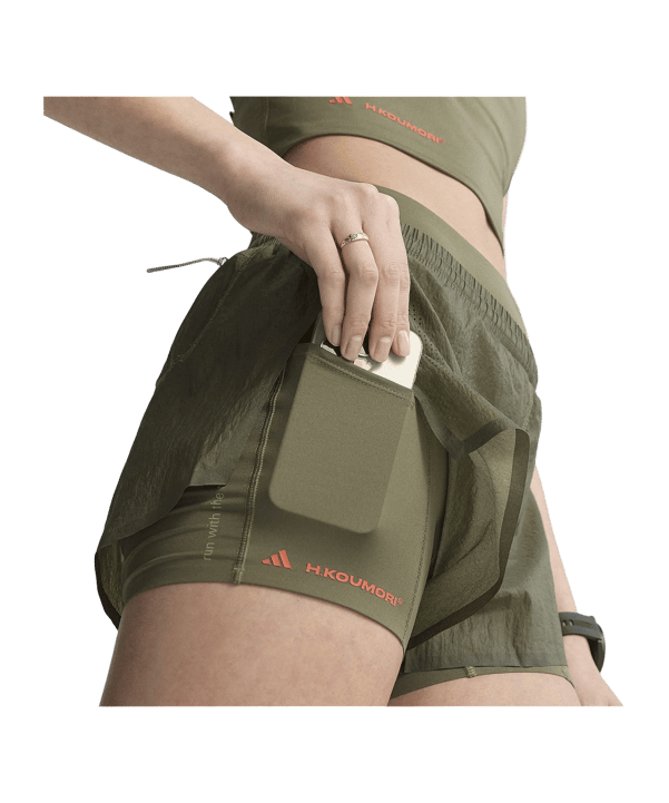 adidas adi365 2in1 Hardloopshorts Dames Groen - groen