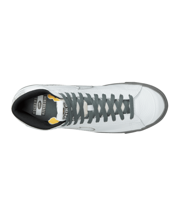 Nike Blazer Mid 77 EMB Weiss Grau Schwarz F100 - weiss