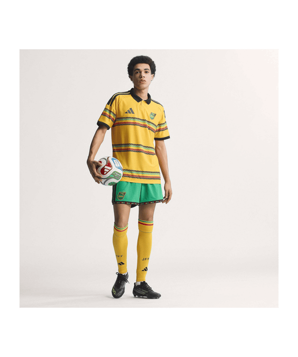 adidas JFF Jamaika Authentic Trikot Home WC 2026 Gelb - gelb