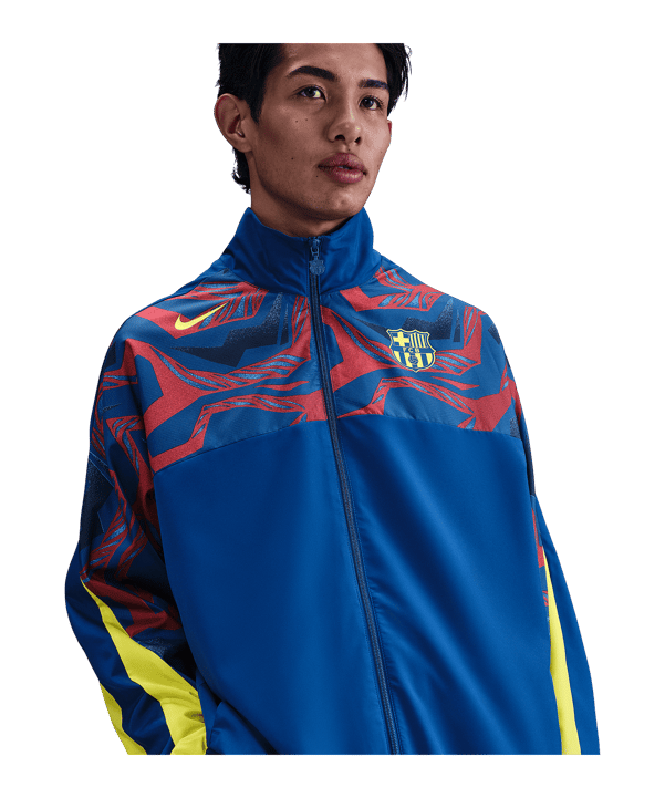 Nike FC Barcelona Strike Woven Trainingsjacke Blau F431 - blau