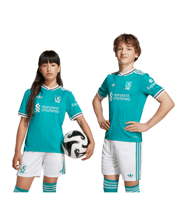 adidas FC Liverpool Trikot 3rd 2025/2026 Kids Grün - gruen