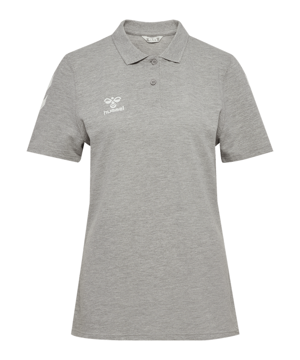Hummel Go 2.0 Chevron Polo Damen Grau F2006 - grau