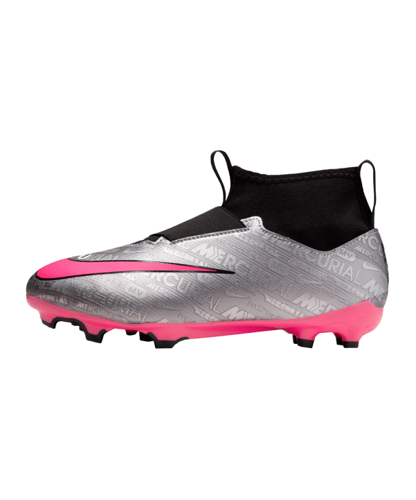 Nike Jr Air Zoom Mercurial Superfly IX Academy FG/MG XXV Kids Silber Pink F060 - silber