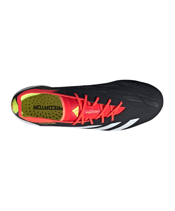 adidas Predator Elite SG Solar Energy Schwarz Weiss Rot - schwarz
