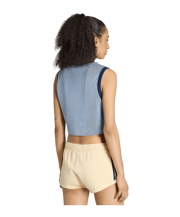 adidas Originals Heather Canottiera Donna Blu - blu