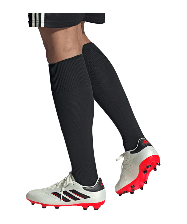 adidas COPA Pure 2 League FG Solar Energy Weiss Schwarz Rot - weiss